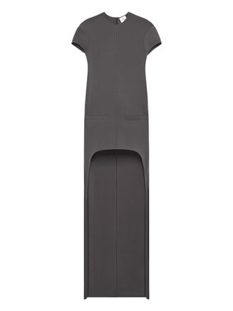 Courrèges circle-edged maxi dress - Grijs