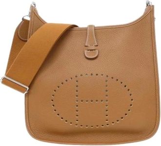 Herm&egrave;s Pre-owned Vintage Schoudertas - Dames - Vintage Schoudertas - Bruin - ONE Size - Leer - Vintage