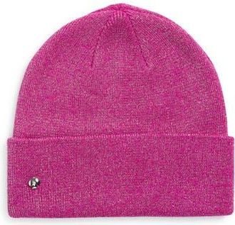 Kate Spade New York metallic beanie in Marker Pink at Nordstrom Rack