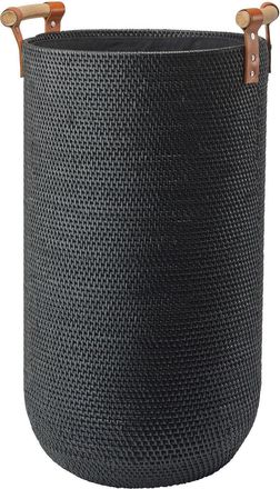 Aquanova Handgefertitger Design Wäschekorb Cino ø 45 x 60 cm - Schwarz