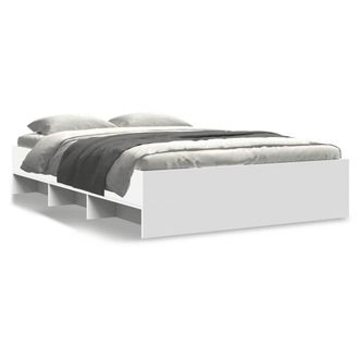 Berkfield Home Bed Frame without Mattress White 135x190 cm Double Engineered Wood