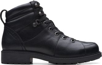 Clarks Orinoco 2 Hike Waterproof Leather Boots In Black Warmlined Standard Fit Size 5