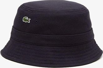 Lacoste Mens Piqu&eacute; Bucket Hat - Navy - Size: M