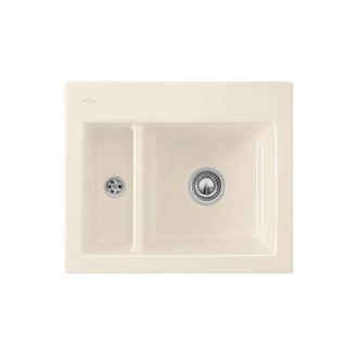 Villeroy & Boch Villeroy&boch - Fregadero 1 Seno Y Medio Villeroy Et Boch Subway 60 Xm 62 X 51 Cm Sin Escurridor Creme Ceramicplus