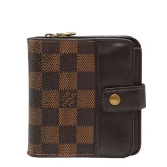 Louis Vuitton Damier Brown Ebene Pvc Leather Wallet (Bi-Fold) (Pre-Owned)