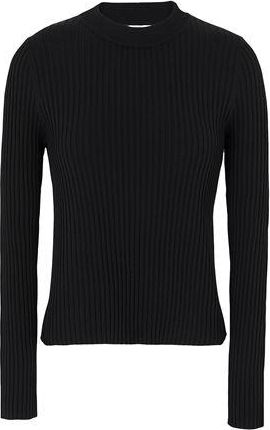 8 by YOOX KNIT CUT-OUT DETAIL CREWNECK SWEATER