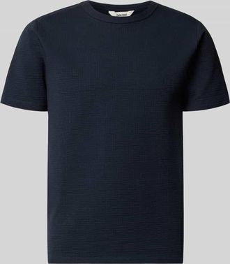 Selected Regular Fit T-Shirt aus Baumwoll-Mix Modell SANDER in Marine, Gr&ouml;&szlig;e XXL