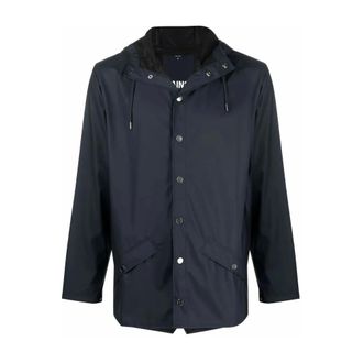Rains Rain Jackets, male, Blue, Size: XL Waterproof Hooded Jacket