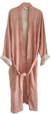 Anaya with Love Crinkled Cotton Cuddle Robe in Terracotta at Nordstrom