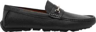 Bally Daryan Perforated Leather Driving Shoes, Brand Size 6.5 ( US Size 7.5 )