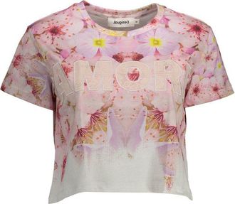 Desigual Rosa Katoenen Dames T-Shirt