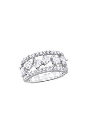 Delmar Lab Created White Sapphire Ring in Silver at Nordstrom Rack, Size 6