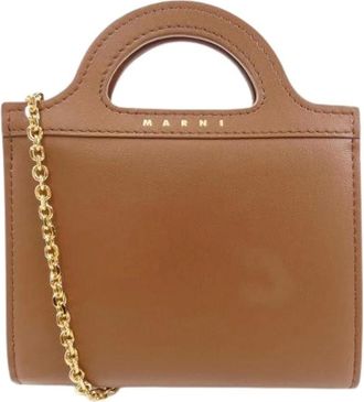 Marni Pre-owned Mini Bags, female, Brown, Size: ONE SIZE Pre-owned Fabric wallets