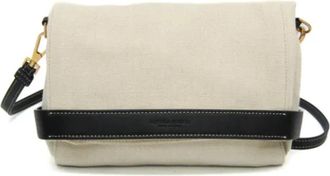 Bottega Veneta Pre-owned Canvas shoulder-bags - Dames - Vintage Schoudertas - Beige - ONE Size - Leer - Vintage