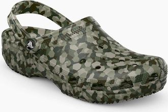 Crocs Mens Crocs Classic Confetti EVA Mens Army Green Clogs - Size: UK 9 / eu 43/44 / us m10w12