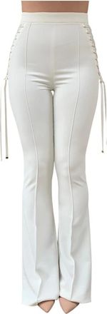 Elisabetta Franchi Donna, Pantaloni, Bianco, XS, new