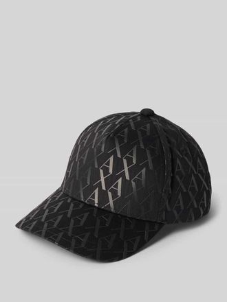A|X Armani Exchange Basecap mit Logo-Muster in Dunkelgrau, Gr&ouml;&szlig;e 1