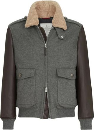 Brunello Cucinelli Hombre, Chaquetas, Gris, Talla: L