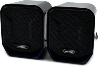 Trade Shop Trade Shop - Mini Altoparlanti Casse Para Computer 3w Cablati Con Light Rgb Led Q-yx17 Jack Usb