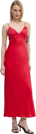 Never Fully Dressed Dames, Jurken, Rood, Maat: S Viscose