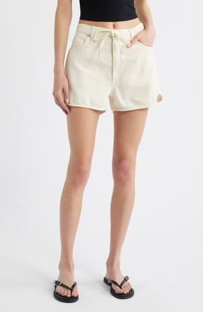 Rag & Bone Nolan Drawstring Denim Shorts in Ecru at Nordstrom Rack, Size X-Large