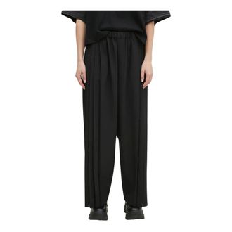 Undercover Pantaloni a gamba larga con pieghe - - Trousers - Donna - Nero - S