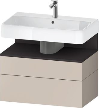 Duravit Duravit - Qatego Mueble Bajo Lavabo, 1 Extra&iacute;ble Y 1 Caj&oacute;n