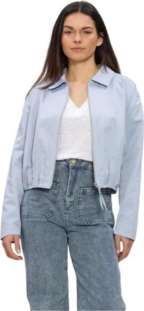 Ibana Dames Jassen Jarita - Dames - Overhemden - Blauw - XL - Overhemden