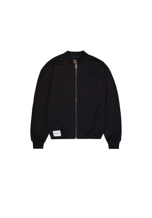 Alpha Industries Bomberjacke ALPHA INDUSTRIES Studio Edition Fleece Bomber W, Damen, Gr. XS, schwarz, Obermaterial: 80% Baumwolle, 20% Polyester, Jacken Bomberjacke