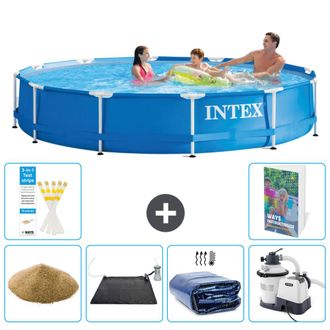 Intex Piscina Con Estructura Redonda - 366x76 Cm - 7-piezas S69