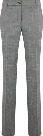Moschino Broeken, Dames, Grijs, M, Wol, Elegante Slim Fit Broek