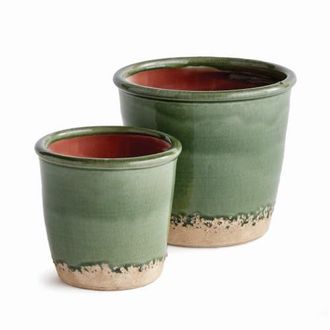 Napa Home & Garden Maisha Flowerpot Planters, Set of 2 in Green at Nordstrom