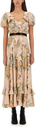 Alexander McQueen Dames, Jurken, Beige, Maat: XS