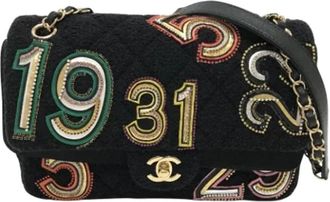 Chanel Pre-owned Canvas chanel-bags - Dames - Vintage Schoudertas - Zwart - ONE Size - Vintage