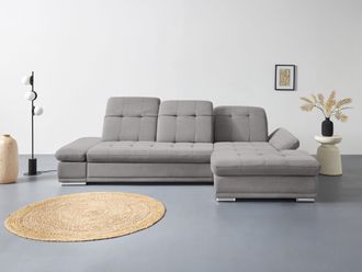 Cotta Ecksofa »Holiday L-Form mit Sitztiefen-, Armteil- und Kopfteilverstellung« wahlweise mit Bettfunktion & Bettkasten
