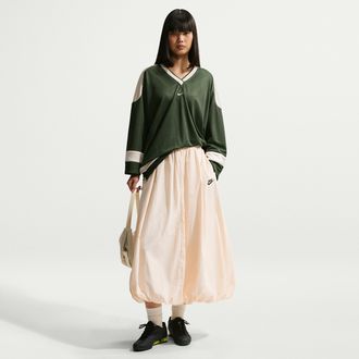 Nike Womens Nike Sportswear Windrunner Skirt in White | IM7450-102