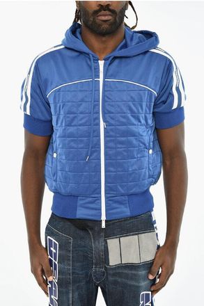 Dsquared2 Quilted Short Sleeve Sweatshirt with Zip size Xl