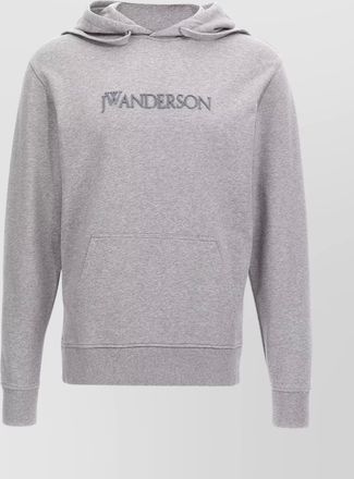 J.W.Anderson logo embroidery hoodie