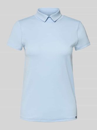 Marc Cain Slim Fit T-Shirt mit Polokragen in Hellblau, Gr&ouml;&szlig;e 46