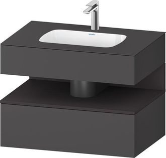 Duravit Qatego Lavabo Encastrado Con Base De Lavabo Consola, - Duravit
