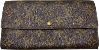Louis Vuitton Pre-owned Long Wallet (bi-fold) - Dames - Vintage Accessoires - Bruin - ONE Size - Vintage