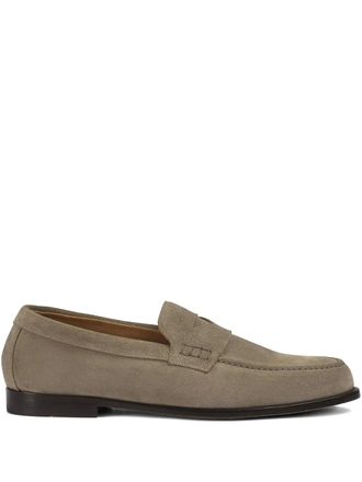 Doucal's suede loafers - men - Calf Suede/Leather/Calf Leather/Rubber - 42.5 - Neutrals