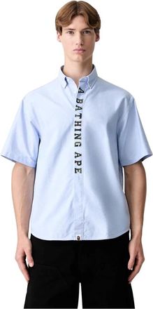 A Bathing Ape A Bathing Ape, Hombre, Camisas, Azul, Talla: XL