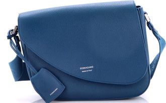 Ferragamo Fiamma Messenger Bag Leather Small