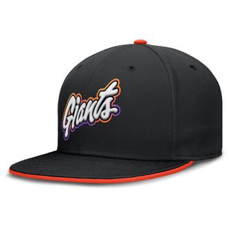 Nike San Francisco Giants City Connect True Nike Mens Dri-FIT MLB Fitted Hat in Black | NB1800AGIA-7DG