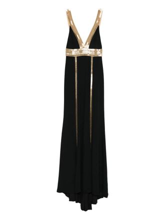 Costarellos embellished maxi dress - Black