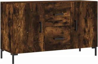 vidaXL Sideboard Smoked Oak 100x36x60 cm Engineered Wood Vidaxl