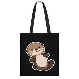 Generic Sea Otter Sticker Womens Tote Casual Shopping Bag Lightweight Shoulder Bags Hobos Handbag for Work Travel Daily 35x40cm
