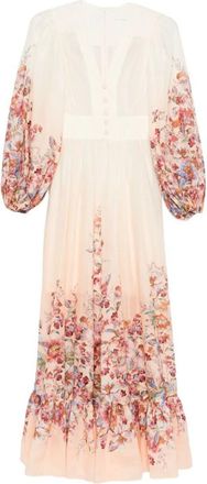 Zimmermann Awaken Plunge Maxi Dress With Separate Slip