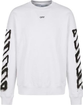 Off-white Long-Sleeve Shirt - Heren - Sweatshirts - Wit - XS - Katoen - Hoodies & sweatvesten